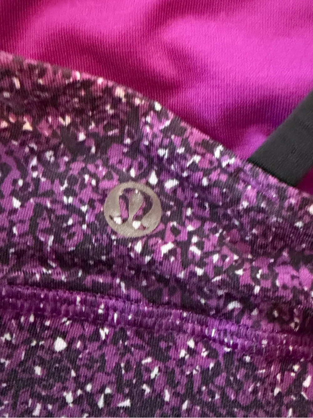 lululemon athletica Pink/Purple Speckled Crossback Sports Bra
